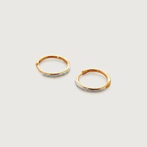 MONICA VINADER Gold and Silver Hoop Earrings